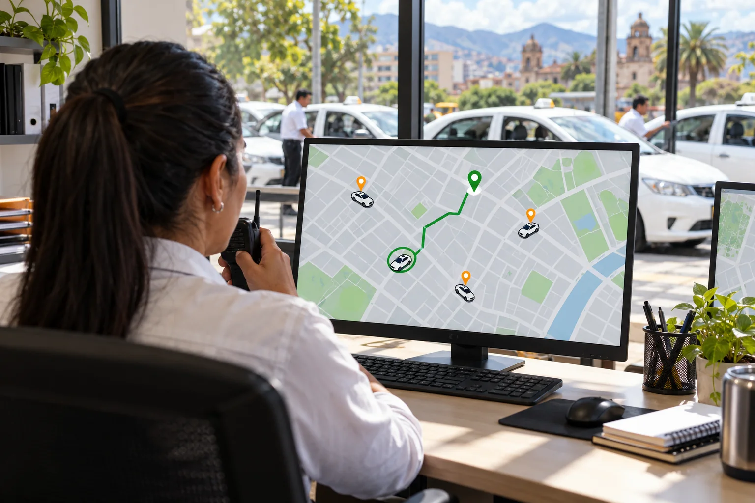 ¿Cómo funciona el despacho automático de taxis por GPS?